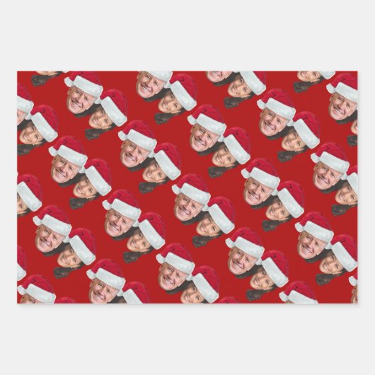 Joe Biden Kamala Harris 2020 w/Weihnachtsmannmütze Geschenkpapier Set (Vorderseite 3)