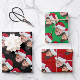 Joe Biden Kamala Harris 2020 w/Weihnachtsmannmütze Geschenkpapier Set