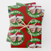 Joe Biden Kamala Harris 2020 w/Weihnachtsmannmütze Geschenkpapier Set (Beispiel)