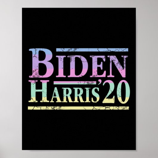 Joe Biden Kamala Harris 2020 Wahl Anti Trump Poster (Vorne)