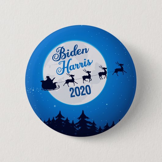 Joe Biden Kamala Harris 2020 Weihnachten Button (Vorderseite)