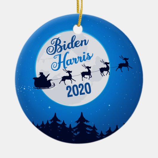 Joe Biden Kamala Harris 2020 Weihnachten Keramik Ornament (Vorne)