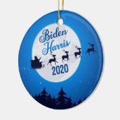 Joe Biden Kamala Harris 2020 Weihnachten Keramik Ornament (Links)