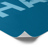 Joe Biden Kamala Harris 2024, blau weiß Poster (Ecke)