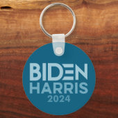 Joe Biden Kamala Harris 2024, blau weiß Schlüsselanhänger (Vorderseite)