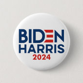 Joe Biden Kamala Harris 2024 Rot-Blau Button (Vorderseite)