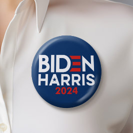 Joe Biden Kamala Harris 2024 Rot-Blau Button