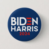 Joe Biden Kamala Harris 2024 Rot-Blau Button (Vorderseite)