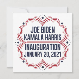 Joe Biden Kamala Harris Amtseinführung 2021 Einladung