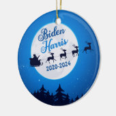 Joe Biden Kamala Harris Christmas Reindeer Keramik Ornament (Links)