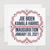 Joe Biden Kamala Harris Einweihung 2021 Einladung (Vorne/Hinten)