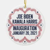 Joe Biden Kamala Harris Einweihung 2021 Keramik Ornament (Vorne)