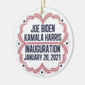 Joe Biden Kamala Harris Einweihung 2021 Keramik Ornament (Links)