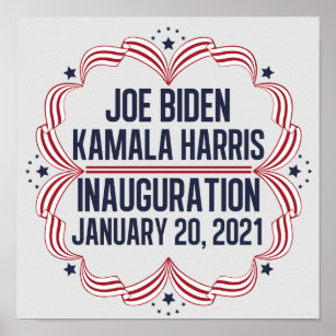 Joe Biden Kamala Harris Einweihung 2021 Poster