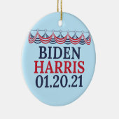 Joe Biden Kamala Harris Einweihungstag Keramik Ornament (Rechts)