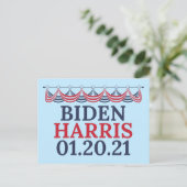 Joe Biden Kamala Harris Einweihungstag Postkarte (Stehend Vorderseite)