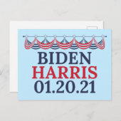 Joe Biden Kamala Harris Einweihungstag Postkarte (Vorne/Hinten)