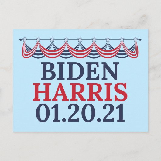 Joe Biden Kamala Harris Einweihungstag Postkarte (Vorderseite)
