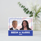 JOE BIDEN KAMALA HARRIS FOTO Speech 2020 Postkarte (Stehend Vorderseite)