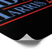 Joe Biden Kamala Harris Präsidentin Liberale Poster (Ecke)