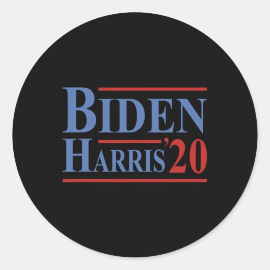 Joe Biden Kamala Harris Präsidentin Liberale Runder Aufkleber (Vorderseite)