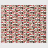 Joe Biden + Kamala Harris Red Hat Kraft Weihnachte Geschenkpapier (Flach)