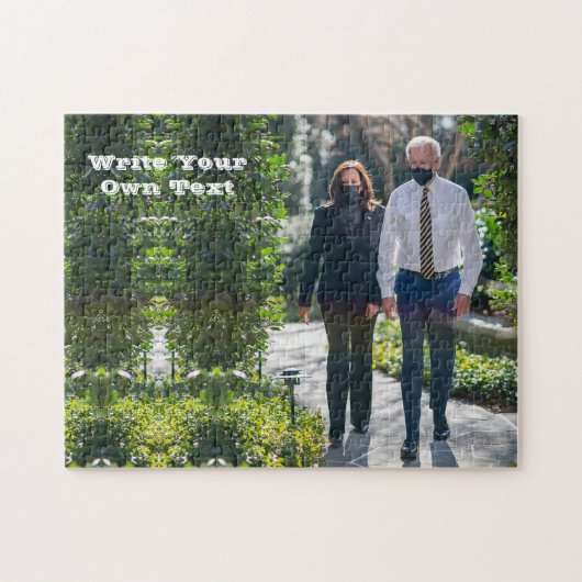 Joe Biden & Kamala Harris - Schreiben Sie Ihren ei Puzzle (Horizontal)