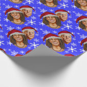Joe Biden Kamala Harris Snowflakes Weihnachtscreme Geschenkpapier (Ecke)
