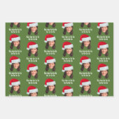 Joe Biden Kamala Harris Weihnachtsmannmütze Frohe Geschenkpapier Set (Vorderseite 2)