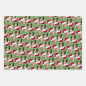 Joe Biden Kamala Harris Weihnachtsmannmütze Weihna Geschenkpapier Set (Vorderseite 3)