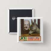 Joe Biden: Karotten jetzt / Kleber später Button (Vorne & Hinten)