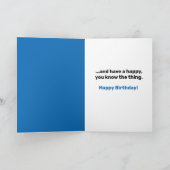 Joe Biden kommt auf den Mann, du bist nicht alt Ge Karte (Innenseite)