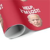 JOE BIDEN KONFUSIERTE CHRISTMAS WRAPPING PAPIER GESCHENKPAPIER (Rolleneckpunkt)