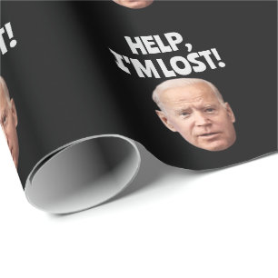 JOE BIDEN KONFUSIERTE CHRISTMAS WRAPPING PAPIER GESCHENKPAPIER
