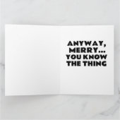 JOE BIDEN KONFUSIERTE FUNNY CHRISTMAS CARD KARTE (Innenseite)