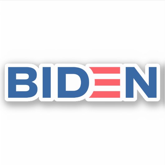 Joe Biden Logo Aufkleber (Vorderseite)