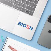 Joe Biden Logo Aufkleber (Laptop mit iPhone)