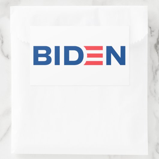 Joe Biden Logo Rechteckiger Aufkleber (Tasche)