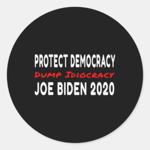 Joe Biden Lustige Anti-Donald-Trump-Artikel Rückbl Runder Aufkleber