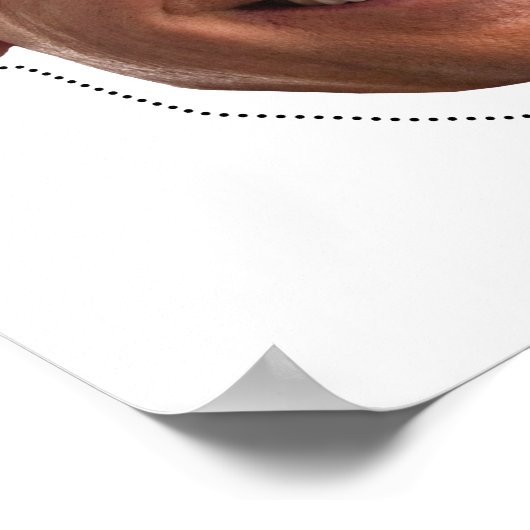 Joe Biden Mask Cutout Poster (Ecke)