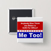 Joe Biden Me zu Button (Vorne & Hinten)