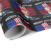Joe Biden Merry 4. von Ihnen kennen die Sache Geschenkpapier (Rolleneckpunkt)
