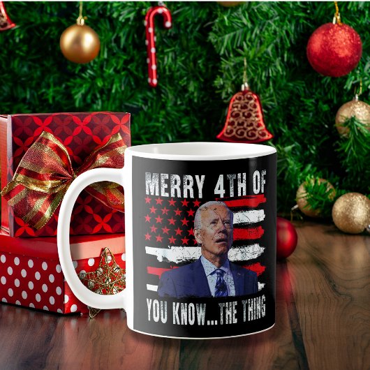 Joe Biden Merry 4. von Ihnen wissen... Das Ding Kaffeetasse