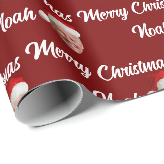 Joe Biden Merry Christmas | Individuelle Name Tren Geschenkpapier (Rolleneckpunkt)