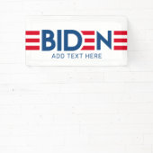Joe Biden - moderne rote Streifen und blauer Name  Banner (InSitu)