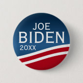 Joe Biden - Modernes Wellendesign Button (Vorderseite)