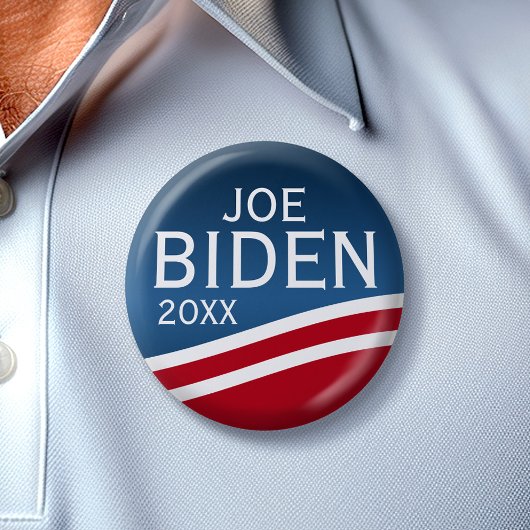 Joe Biden - Modernes Wellendesign Button