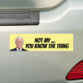 JOE BIDEN NICHT MEIN PRÄSIDENT AUTOAUFKLEBER (Auf Auto)