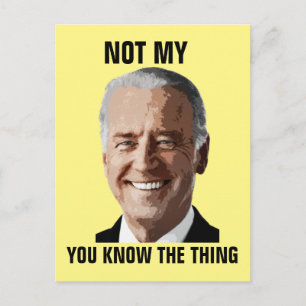JOE BIDEN NICHT MEIN PRÄSIDENT (THEMA) POSTCARDS POSTKARTE