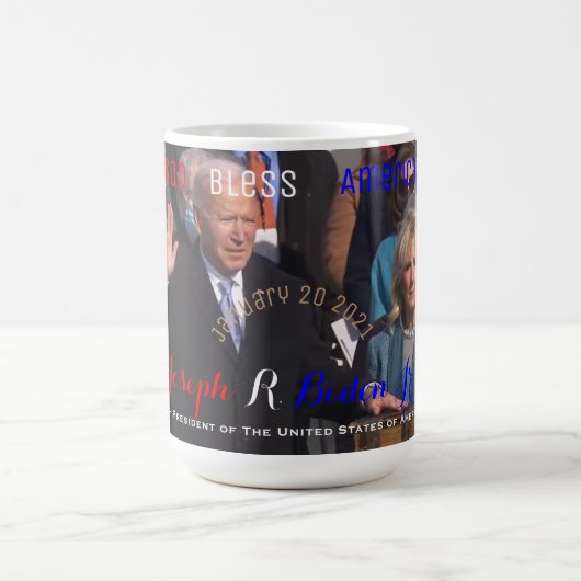 Joe Biden Oath of Office Inauguration Day 2021 Kaffeetasse (Mittel)